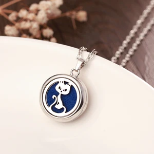 Aromatherapy Necklace Tree of Life for Women, Diffuser of Essential Oil Perfume Medallion, Pendant Necklaces, Jewelry, New 10 Main Sales Necklace Aromatherapy - №2