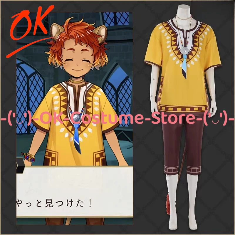 

[Customized Size] Twisted Wonderland Cheka Kingscholar Cosplay Costume Leona's Nephew Prince Outfit Halloween Party Uniform Suit