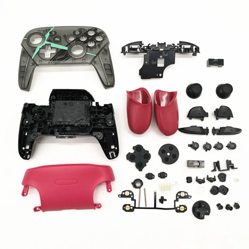 Juego completo DIY de funda carcasa con botones, repuesto de palanca de mando para Nintendo Switch Pro Controller NS Pro Gamepad