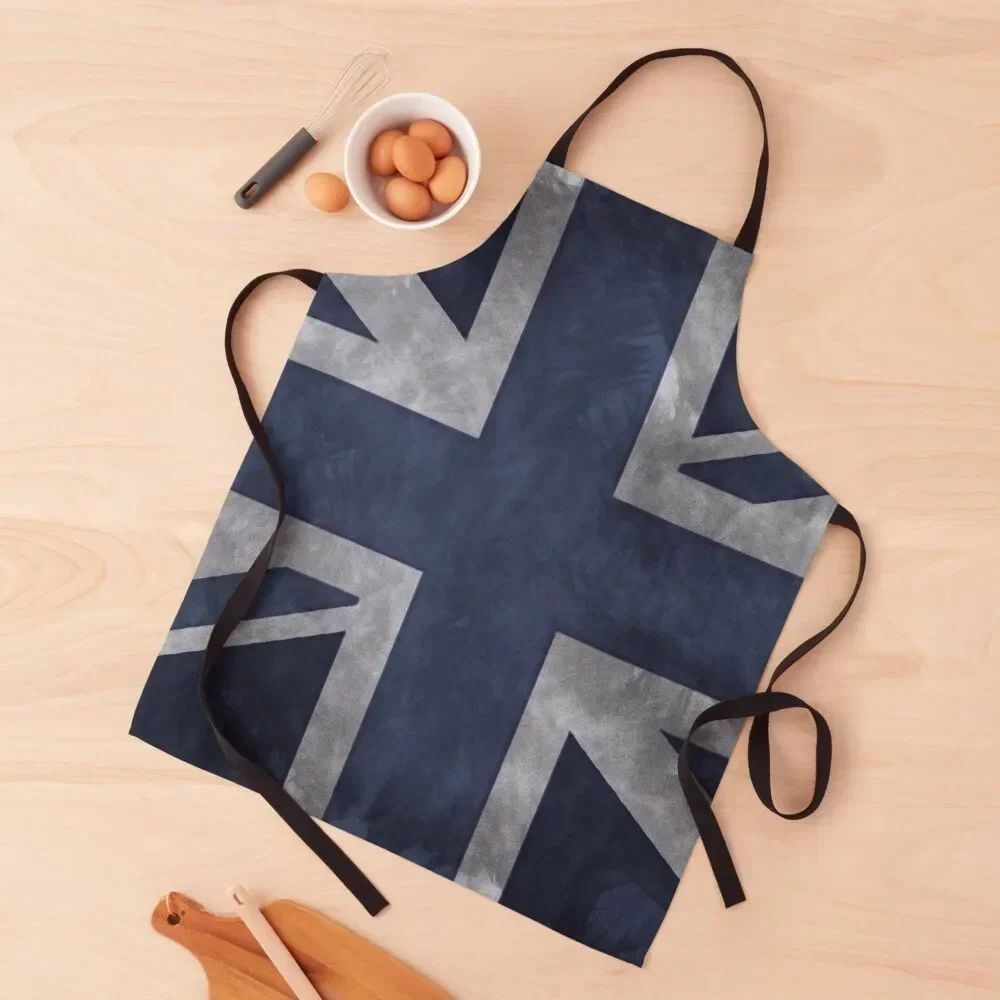 Blue Distressed Union Jack Apron kitchen item Kitchen For Men Beauty Apron