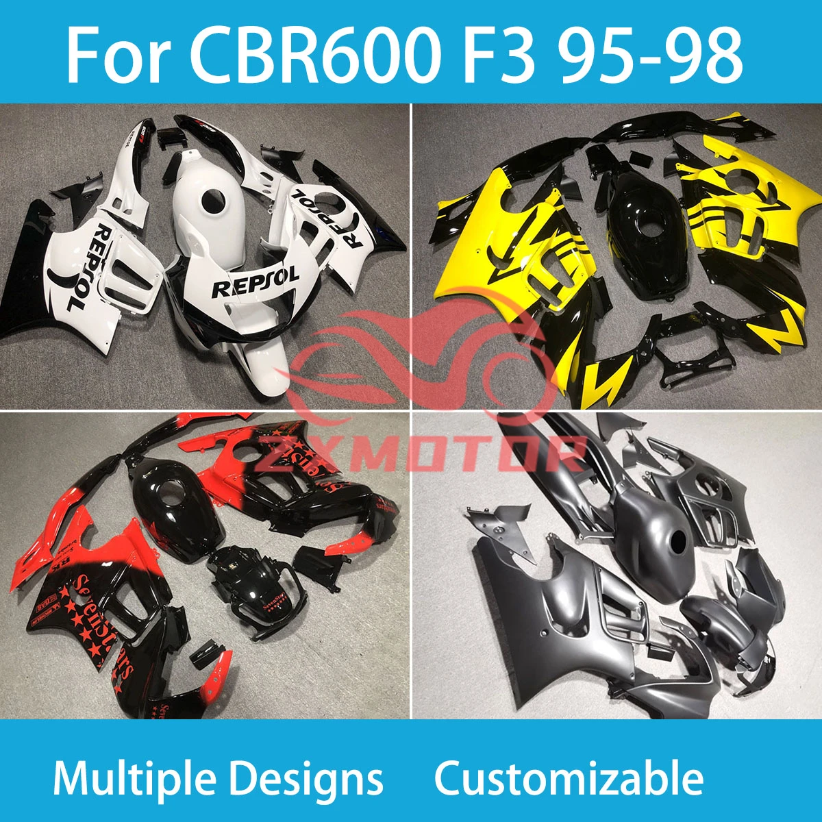 CBR 600 F3 95 96 97 98 Fairings for Honda CBR 600 F3 1995 1996 1997 1998 Motorcycle Durable Fairing Kit