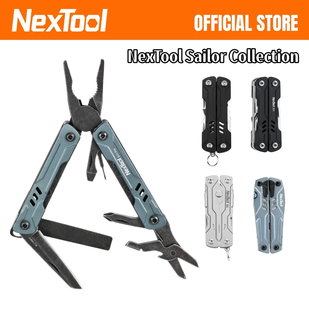 NexTool Sailor Series Multitool Pliers S0 S11 S11 Lite S30 Folding Scissors Screwdriver for Outdoor EDC Camping Hiking Travel