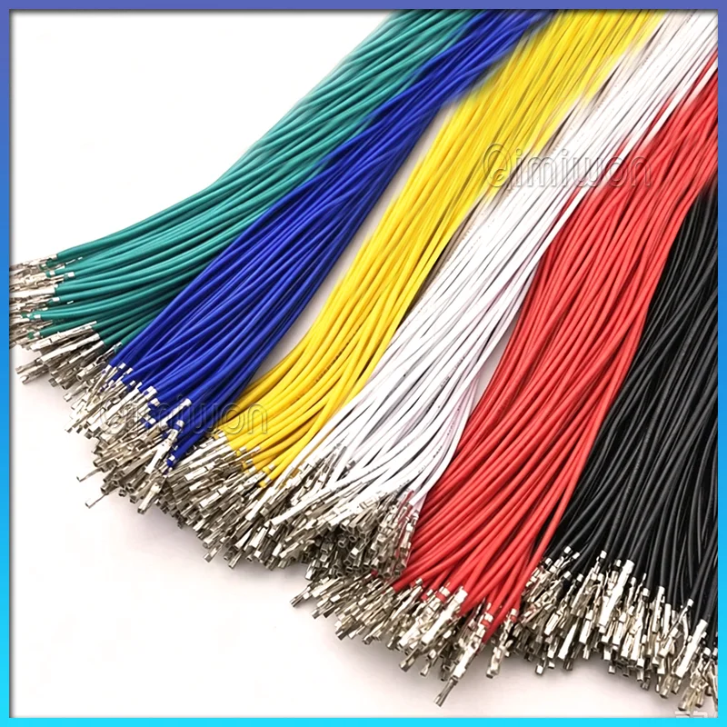 100PCS/LOT MX2.54mm DuPont single/double head pressure terminal with locking buckle, pressure spring terminal wire 26AWG
