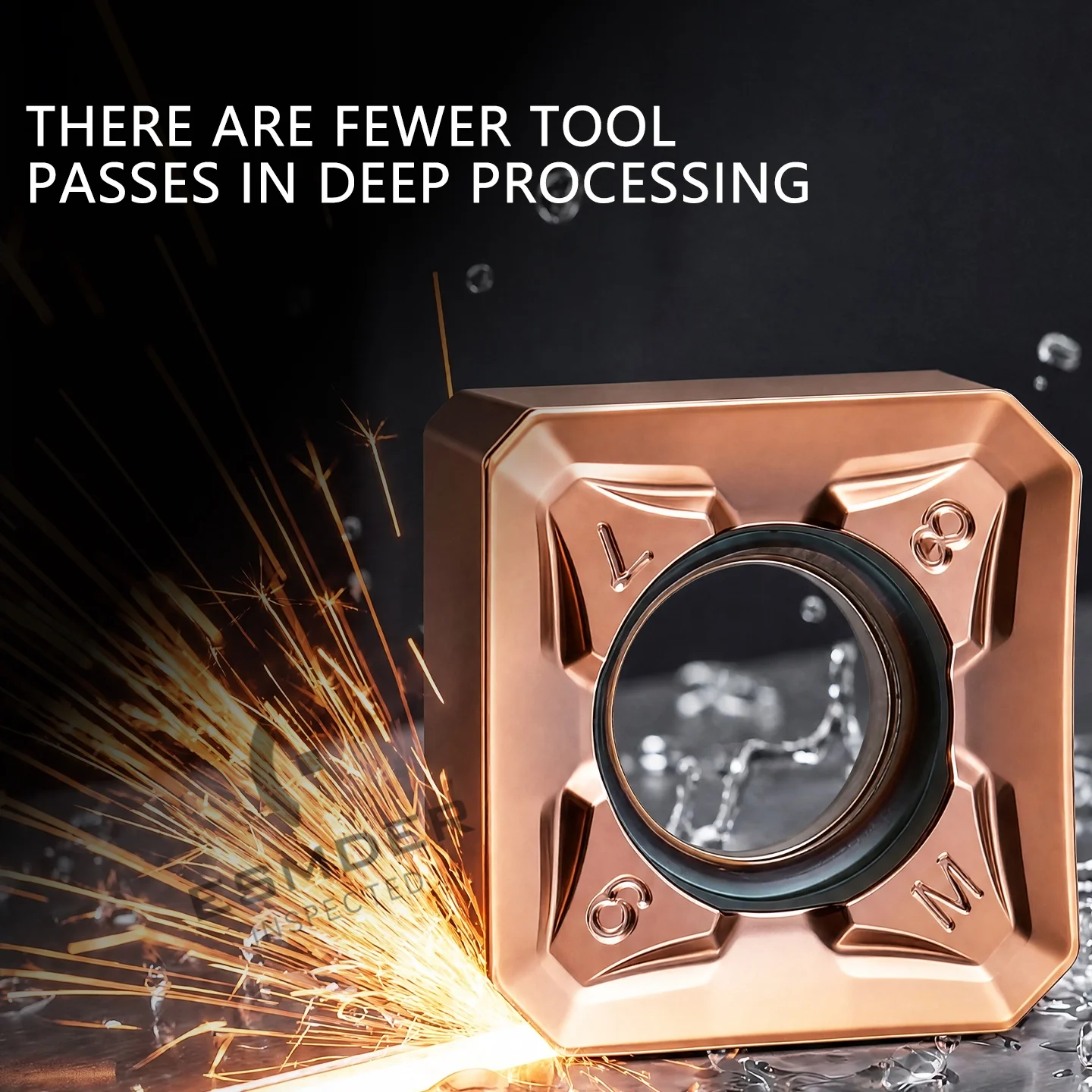 CNC SNMU series square milling cutter insert with 45 degree square coarse cutting grain For Steel/stainless steel