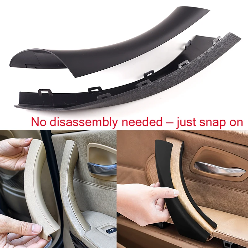 For BMW 3 Series E90 E91 E92 316 318 320 325 328i Inside Door Handle Cover Trims Left Right Side interior Door Handle Pull Panel