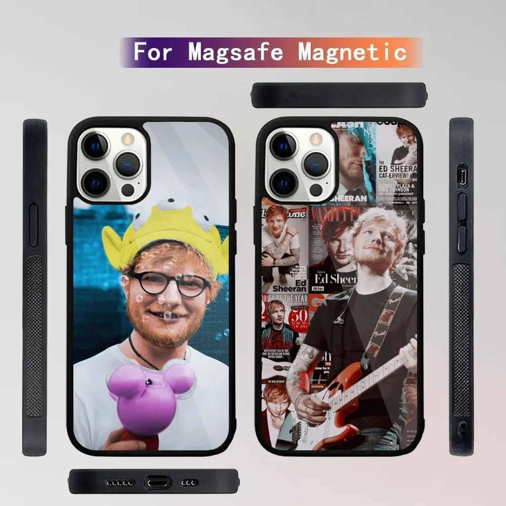 Singer Ed S-Sheeran Phone Case For iPhone 15,14,13,12,11,Plus,Pro,Max Mini Magsafe Magnetic Wireless Charging