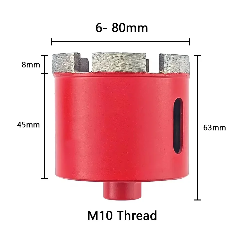 Imagem -03 - Diamond Cup Sintering Core Bit Hole Saw Brocas para Mármore Granito Tijolo Azulejo Cerâmica Ferramentas de Concreto M10 680 mm 1pc