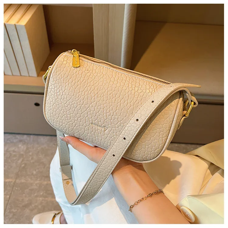 2023 Populaire Tas Dames Nieuwe Mode Textuur Schoudertas Grote Capaciteit Retro Dames Crossbody Schoudertas Voor Meisjes