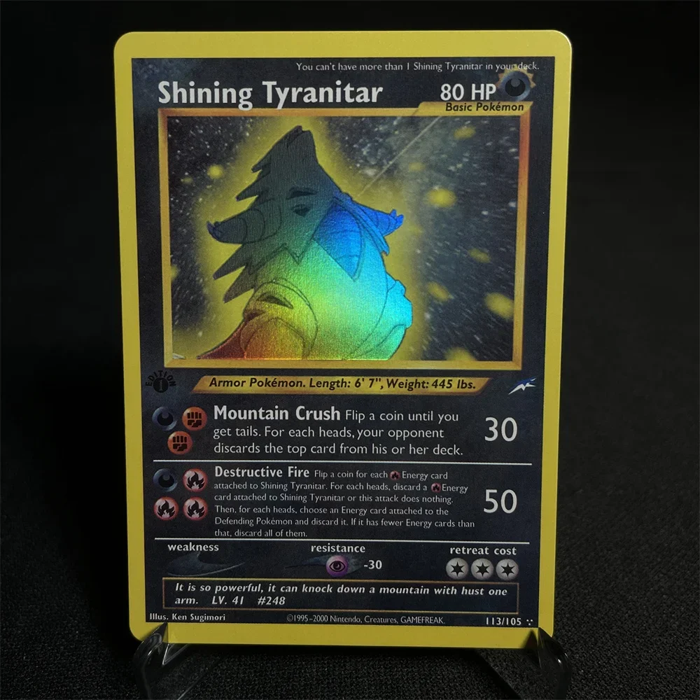 Pokemon Card Shining Card Gym Series Houndoom Jolteon Umbreon Gyarados Snorlax Steelix Piloswine Gift Kids Toys Proxy Card