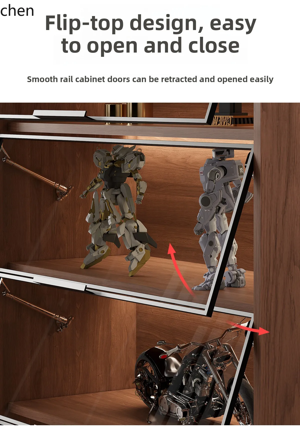 CP solid wood glass display model household display shelf jewelry display shelf bookcase