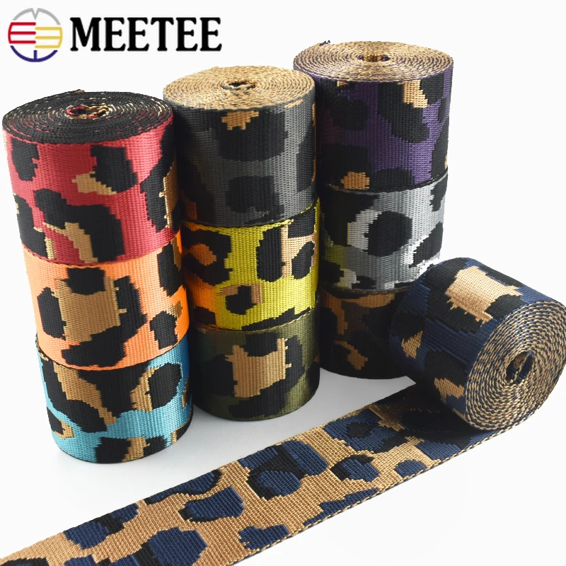 

1/2/3Meters 50mm Nylon Webbing Tapes 1.5mm Thick Jacquard Ribbon Bag Straps Garment Belts Bias Binding DIY Sewing Accessories