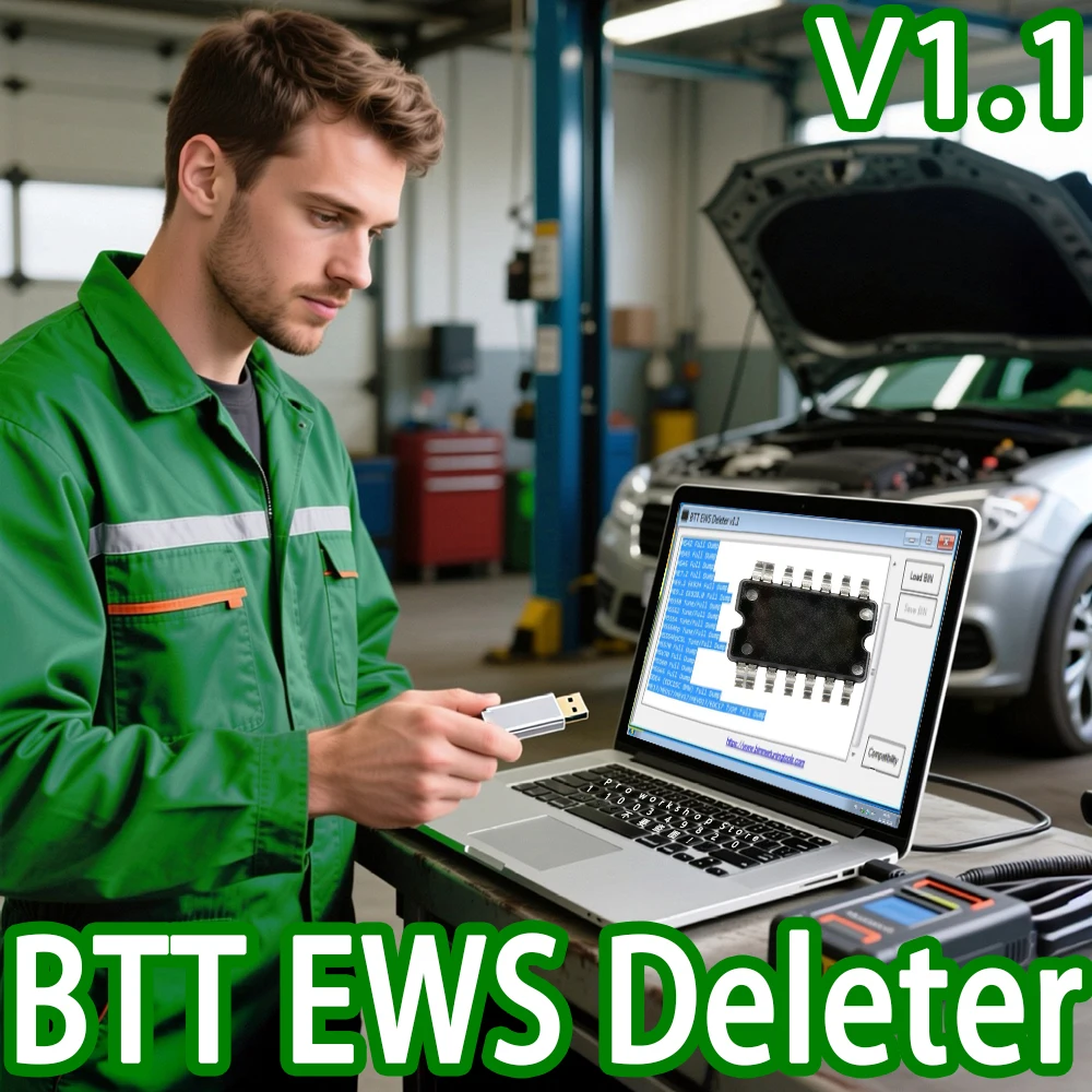 BTT EWS DELETER V1.1 For B-MW IMMO OFF Support MS41 MS42 MS43 MS45 ME7.2 ME9.2 MSS54 ME17/MED17/MEV17/MEVD17/EDC17 ECU Dump File