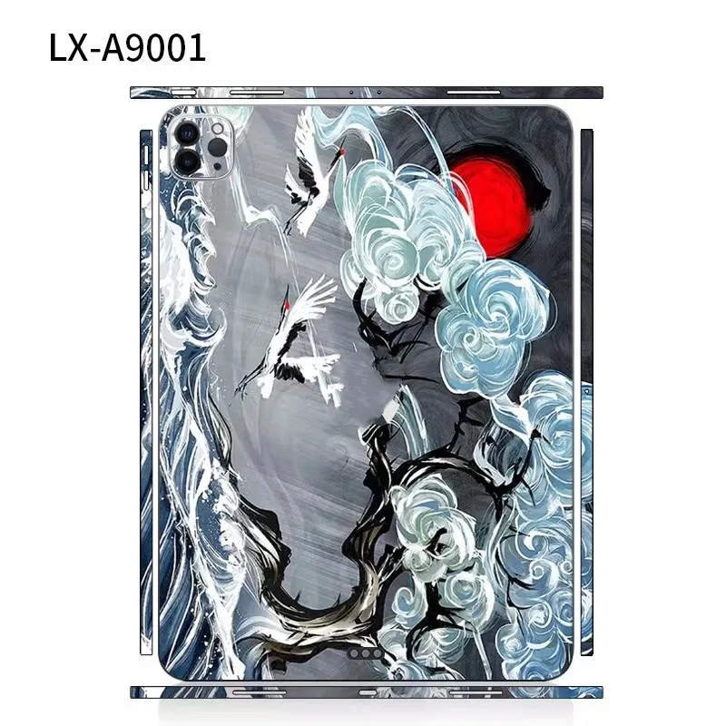 For iPad Pro 2021 2020 2022 12.9 11 Cases 3M Films Back Film Covers Lightning Decal Skin Protector Sticker for iPad mini6