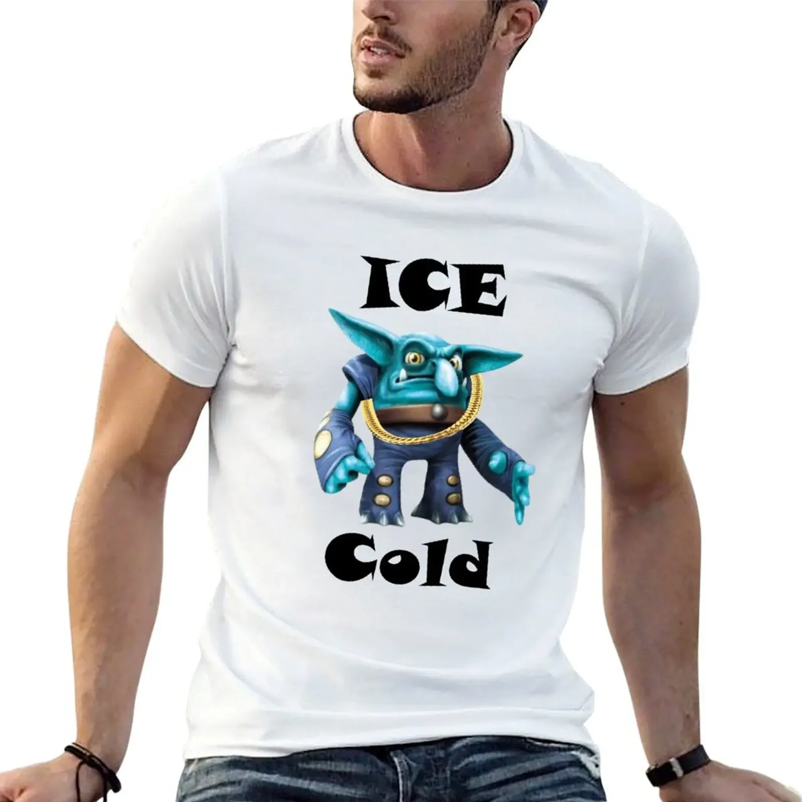 ice cold chill bill from skylanders T-Shirt designer shirts heavyweights mens graphic t-shirts big and tall