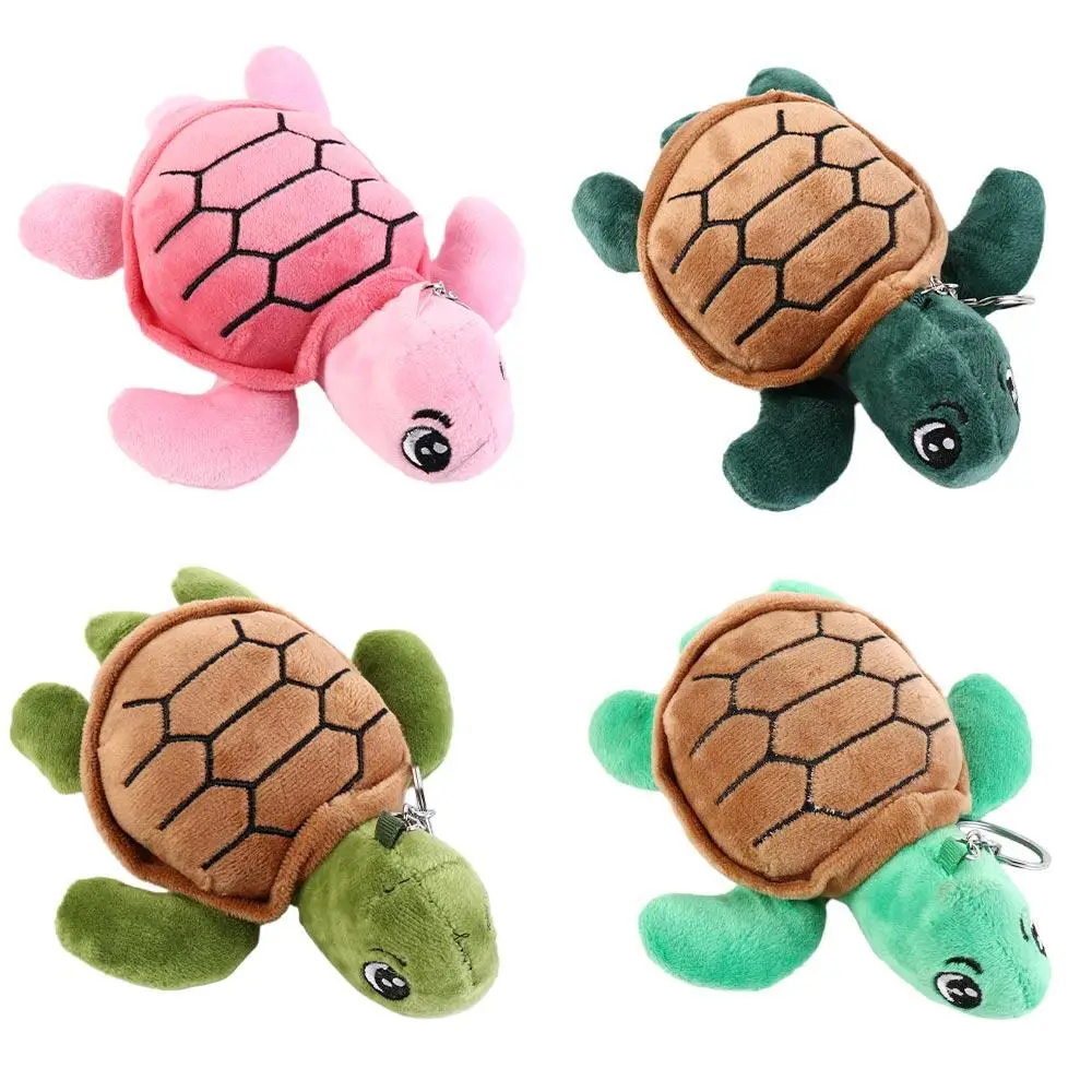 Soft Animal Key Chain Key Ring Bag Decor Turtle Plush Keyring Plush Tortoise Dolls Tortoise Plush Pendant Cute Turtle Keychain