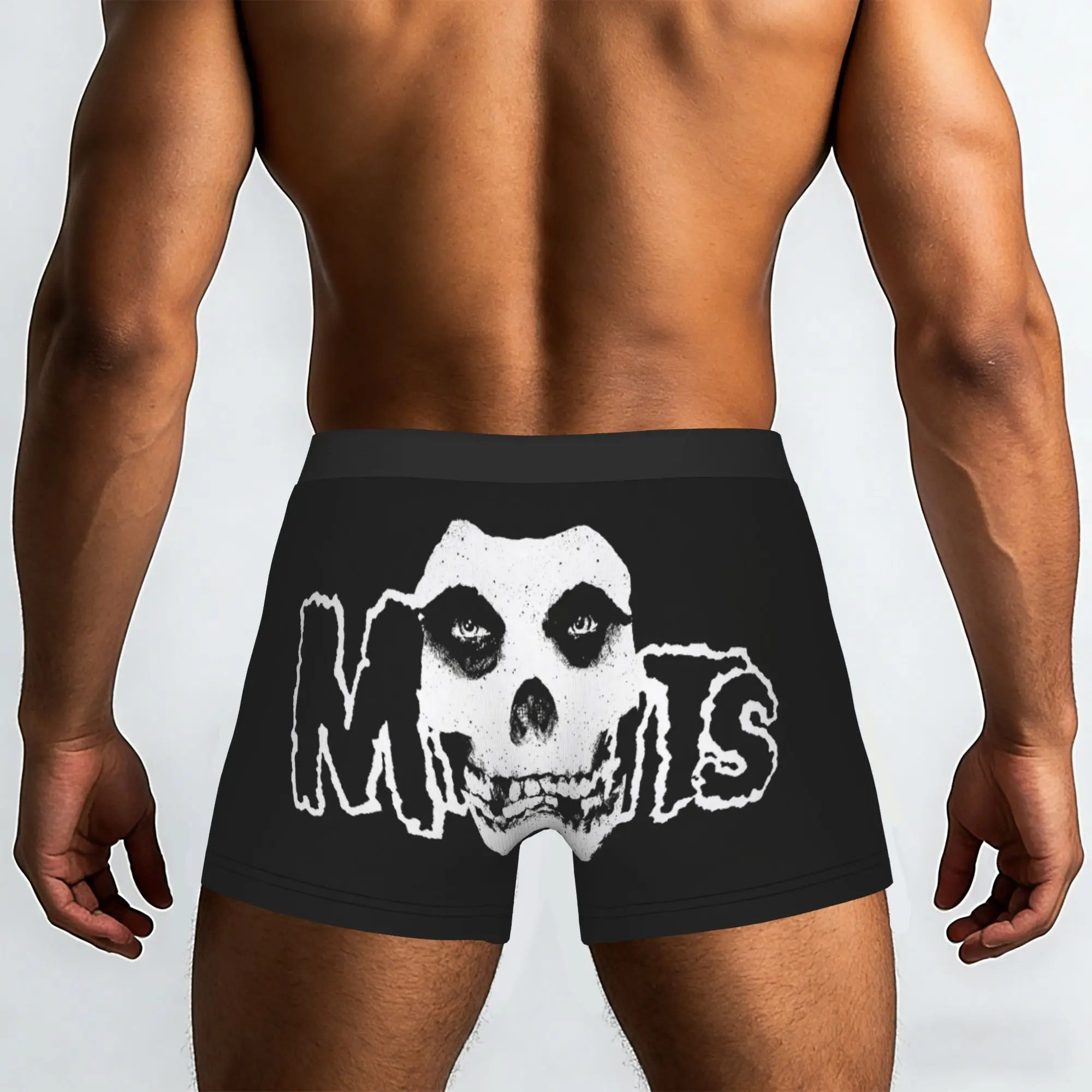 Customized Rock Punk Band Misfits Skull Face Boxer Shorts For Men 3D Print Underwear Panties Briefs Breathable Underpants