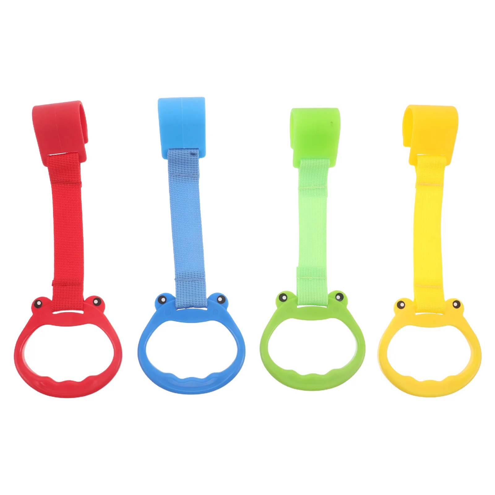 

4pcs Baby Walking Assistant Rings: Lightweight Pvc Nylon Pull Up Training Tool For Infant Toddler Motor Skills Development