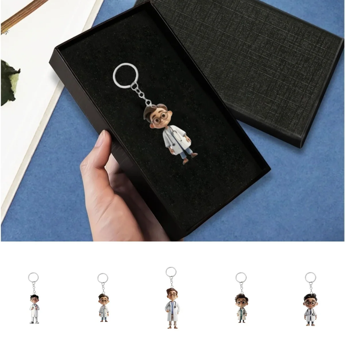 Arzt Krankenschwester Puppe Anhänger Detaillierte Arzt Krankenschwester Puppe Arzt Krankenschwester Puppe Behänge Cartoon Für Geschenk-Geben Fenster Rucksack