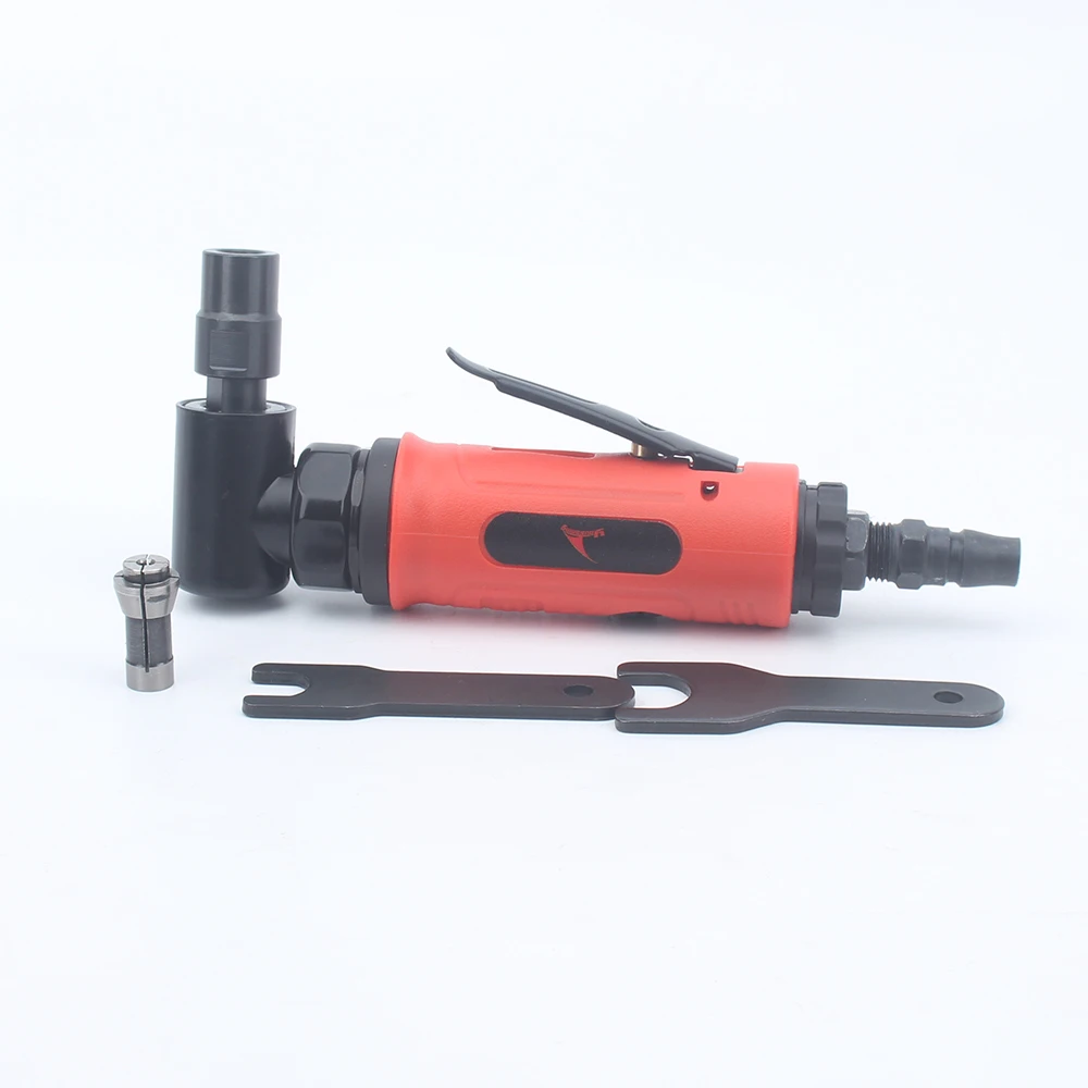 고품질 공압 다이 그라인더 90도 다이 그라인더 3mm 6mm 척 20000rpm 그라인더 에어 마이크로 그라인더