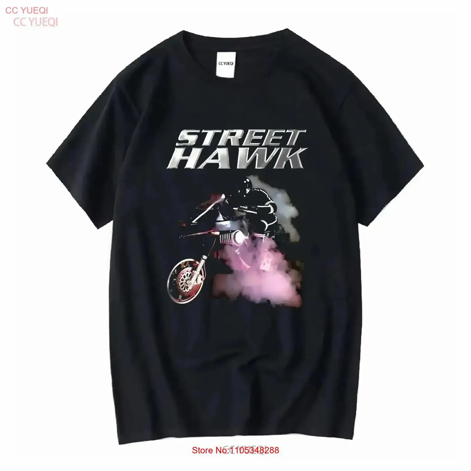 New Item Street Hawk Movie American Funny Logo Men's Cotton T shirt Size S 5XL vintage Washed Casual graphic Slightly homme