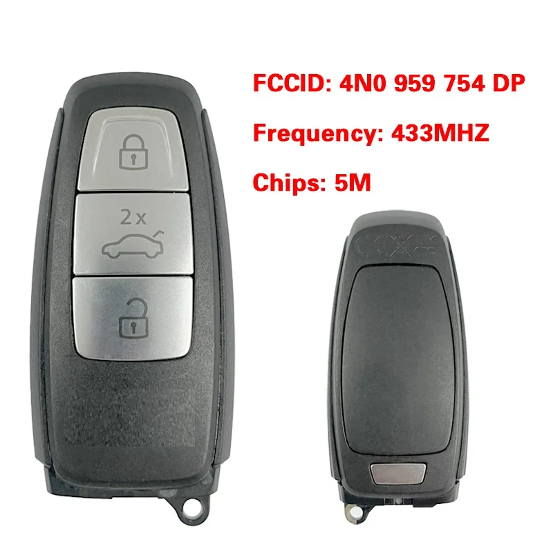 

CN008109 OEM H11 High FCC 4N0 959 754 DP 433,92 МГц ASK 5M чип для A8 после 2020 смарт-ключ дистанционного управления подходит для устройства Xhorse & KYDZ MLB