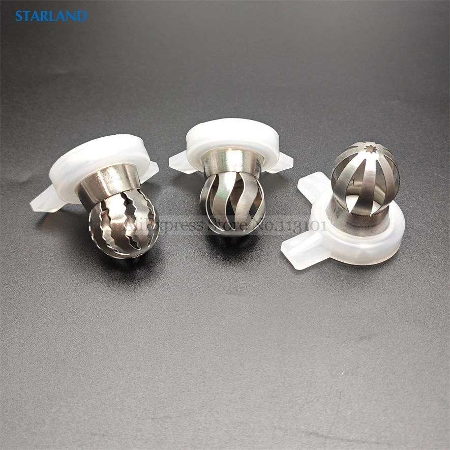 3 Types Petal-Shaped Ice Cream Modelling Nozzle Caps Fittings Of Soft Serve Machines Replacements Spare Part 29mm Inner Diameter