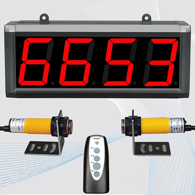 Infrared automatic induction counter intelligent Industrial assembly line  conveyor belt counting laser induction counter