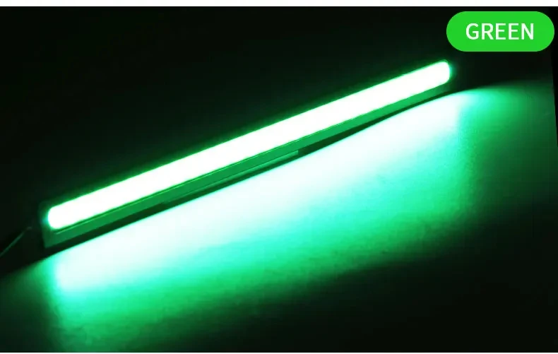 2 Stuks 17 Cm Auto Led Lichtbalk Cob Auto Motor Voertuig Staart Drl Dagrijverlichting Koplamp Decoratie Strips Wit 12V