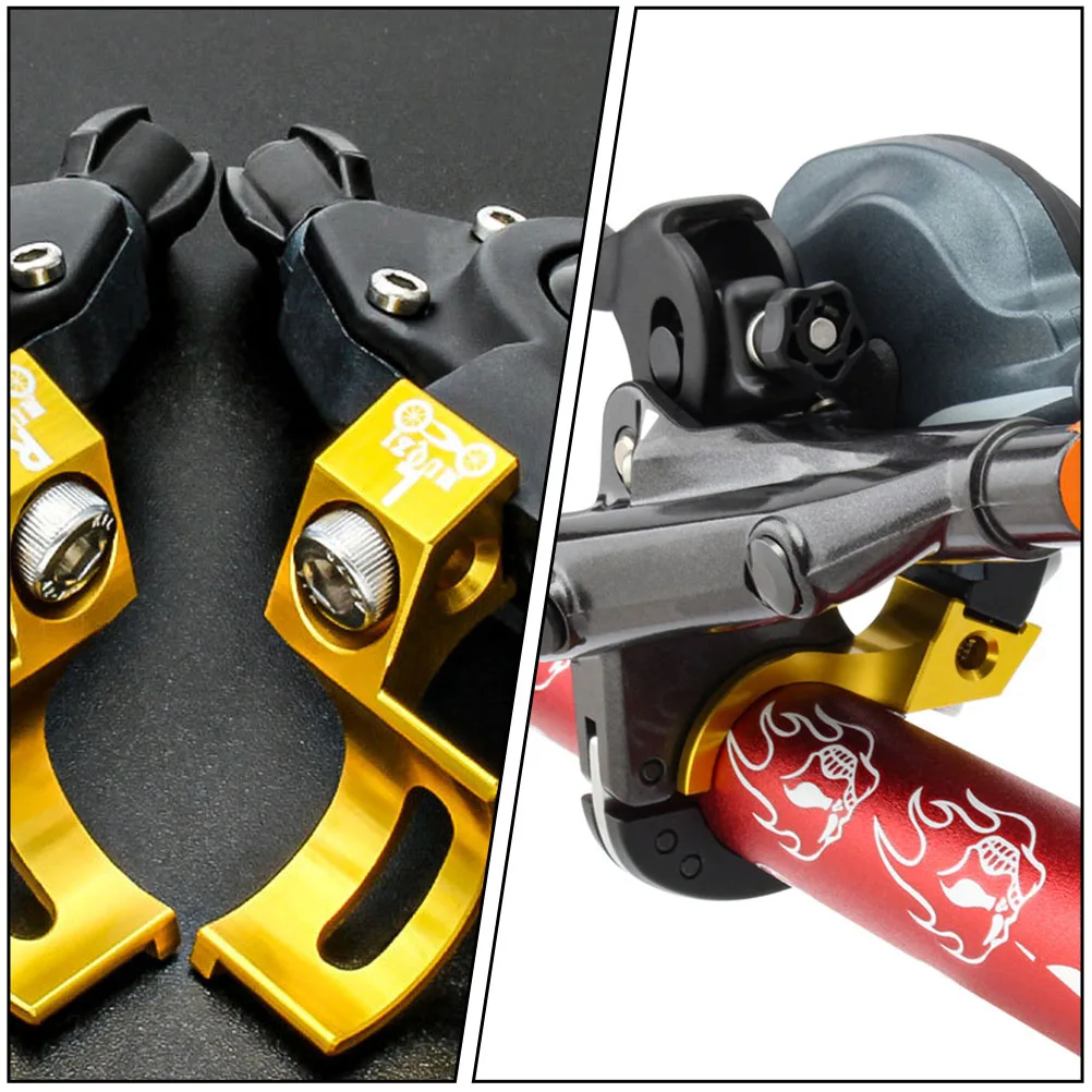 

Aluminum Alloy Front Bicycle Integrator Mountain Brake Handle Durable Metal Adapter Smooth Edges Corrosion Resistant Lightweight