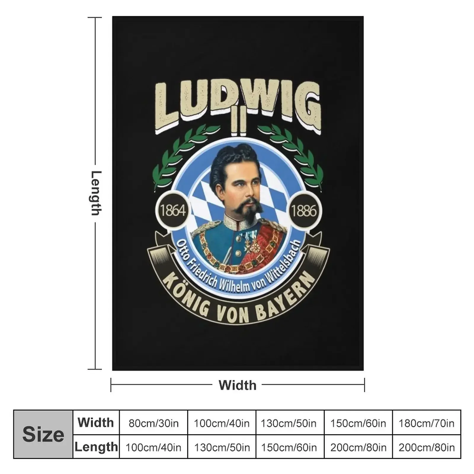 LUDWIG II - KING OF BAVARIA Throw Blanket Bed Fashionable Thin Thermal Blankets