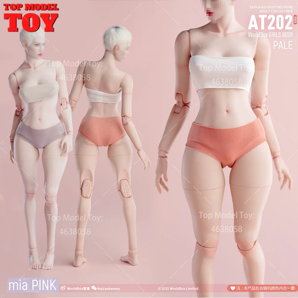 Worldbox AT202pro 1/6 مقياس الفتيات مرنة الجسم المشترك E كوب الدهون الساق 12 ''أنثى الجندي سوبر مرنة عمل الشكل الجسم دمية