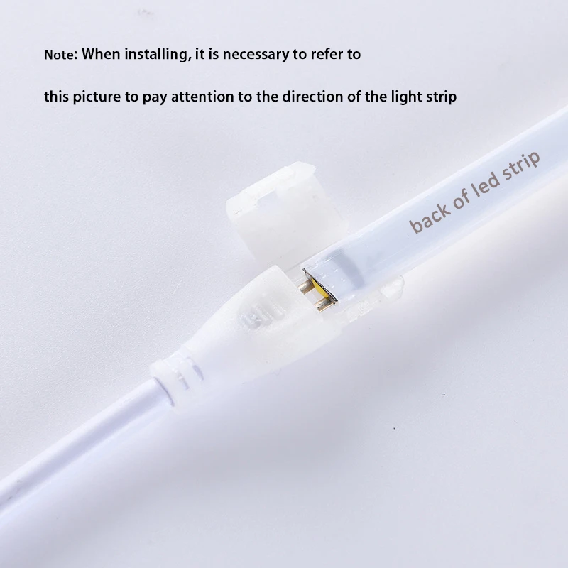 50PCS  2pin COB LED Strip Connector Extension Wire LED Connectors for 220V COB Tape Lights