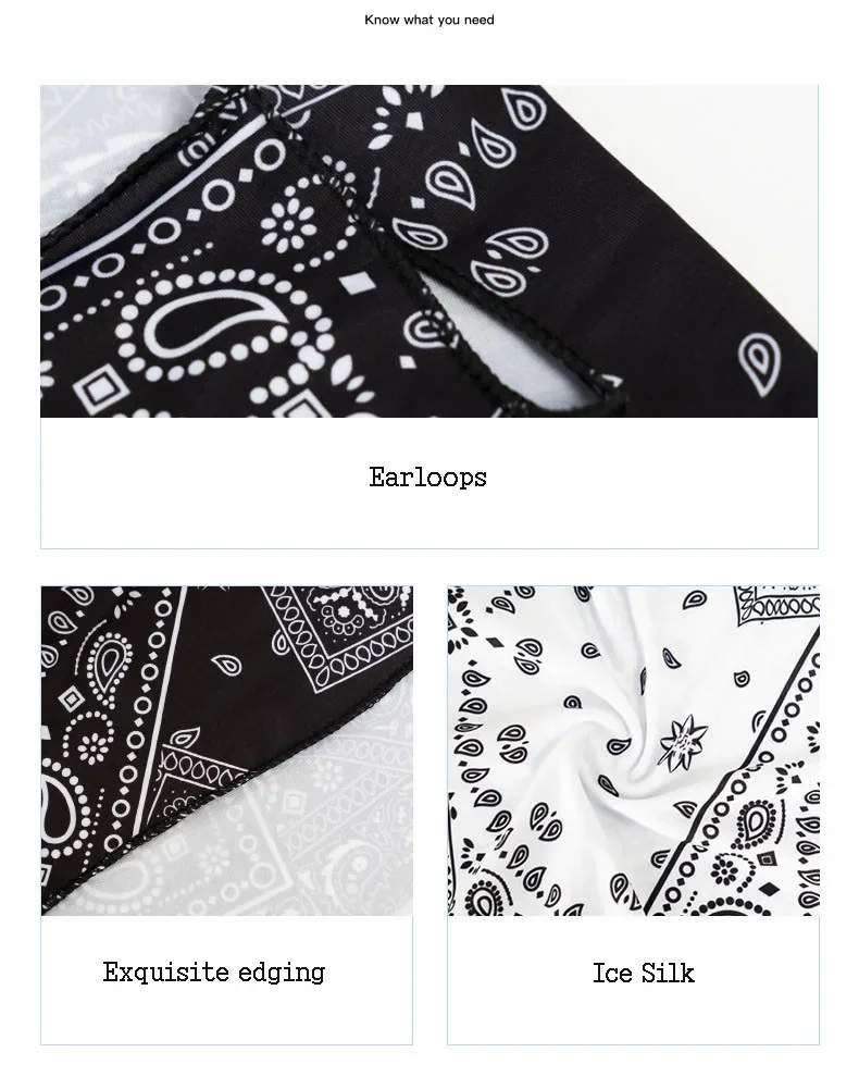 31 Types Magic Scarf Cool Sports Tube Bandana Balaclava Earloops Paisley Men Women Mask Outdoor Neck Face Protection Cover