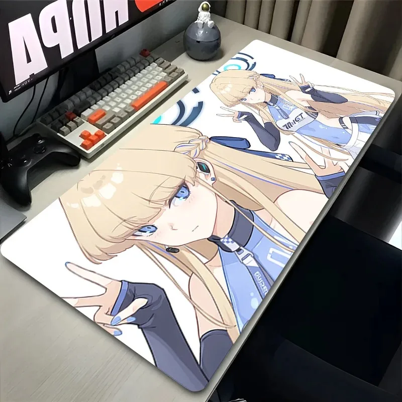 لوحة ماوس سرعة كمبيوتر صغير أزرق أرشيف Kawaii لوحة المفاتيح Asuma Toki تمديد حصيرة مكتبية ملحقات الألعاب لوحة ماوس أنيمي #3