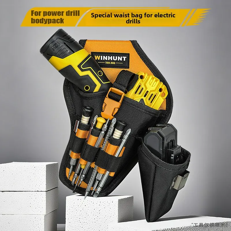 

WINHUNT Tool Waist Bag Multifunction Drill Holder Oxford Cloth Repair Pouch Electrician Heavy Duty Hardware Tool Belt Organizer