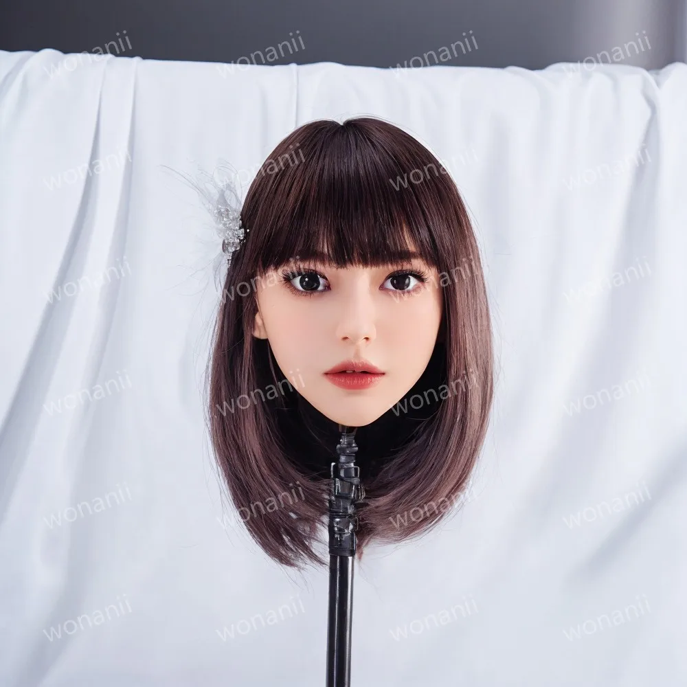 

A female head model that can be replaced with a wig,Mannequin Head,made of TPE material,Training Hair,Replaceable hairpiece, new