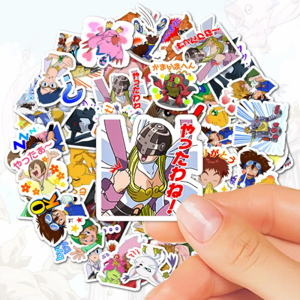 40Pcs Digimon Monster Adventure Yagami Taichi Waterproof Sticker Phone Case Suitcase Diy Decoration for Children's Skateboards