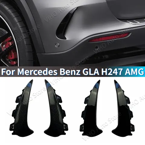 자동차 후면 사이드 벤트 카나드 커버 스포일러 범퍼 사이드 바디 키트, 메르세데스 벤츠 GLA H247 GLA200 GLA260 GLA45 AMG 2020-2023