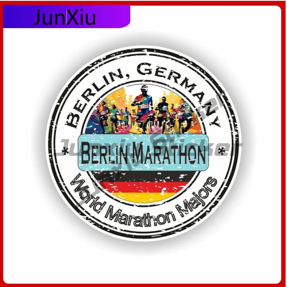 

Виниловая наклейка на окно автомобиля, грузовика, внедорожника с изображением Берлинского марафона, Германия, World Majors, креативный дизайн, устойчивая к выцветанию, для наружного применения