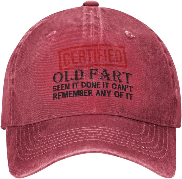 Funny Hat Certified Old Fart Hat for Men Dad Hat Graphic Hats AliExpress