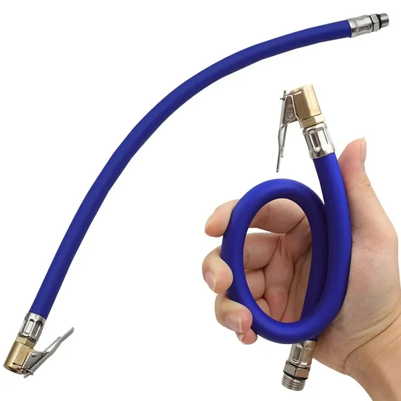 

5Pcs Tire Pressure Gun Inflation Hose Air Compressor Pipe For Car Motorcycle Bicycle Air Rubber Hose Extension Tube Repair Parts