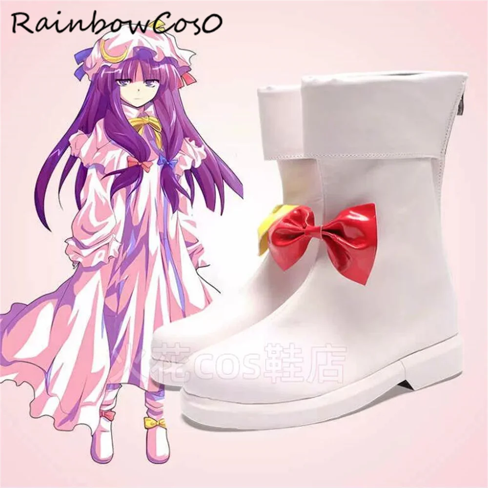 Patchouli Knowledge Touhou Project Cosplay Shoes Boots Game Anime Party Halloween Christmas RainbowCos0 W4154