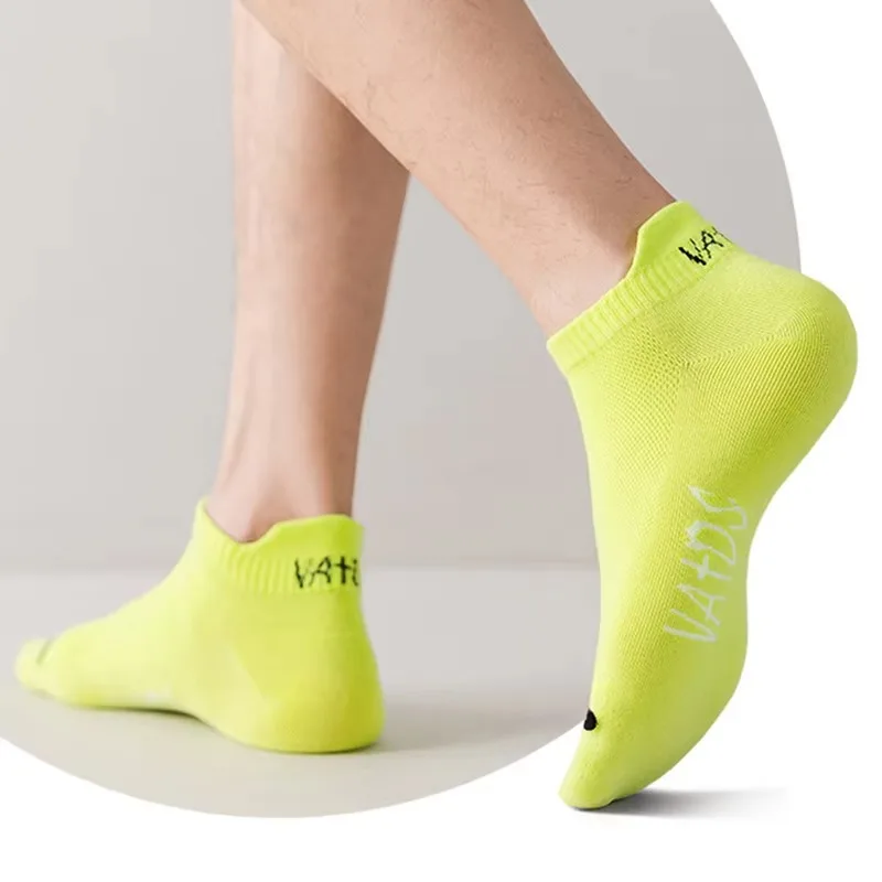 5/10/20/30/50Pairs Bright Color Ankle No Show Socks Men Breathable Street Fashion Sport Deodorant Invisible Travel Running Socks image 5