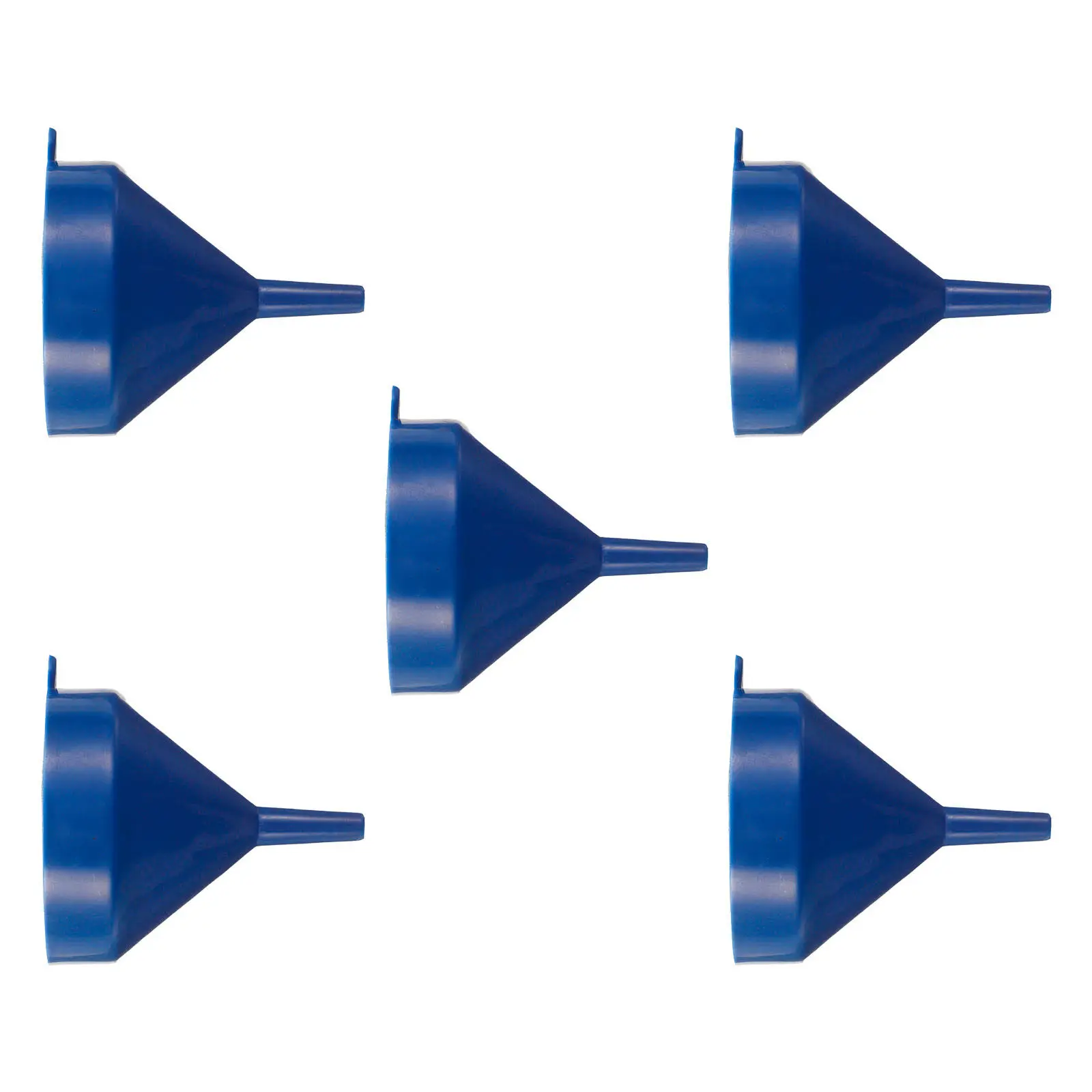 5 Pcs Funnell for Filling Bottles Gas Tank Automotive Use Funnels Kitchen Blue Liquid Transfer Engine Oil