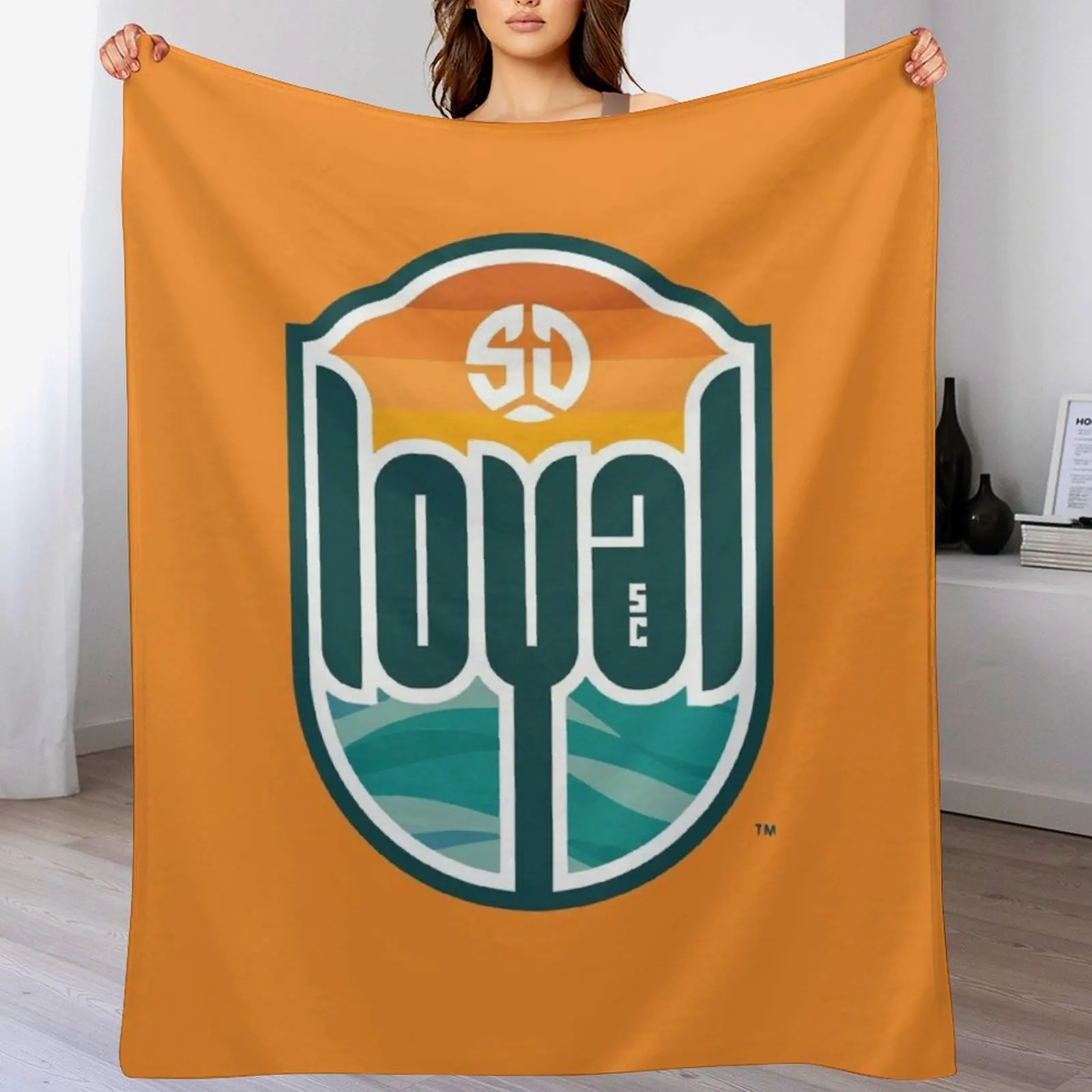 San Diego Loyal SC Throw Blanket Custom Blankets For Sofas Nap Blankets