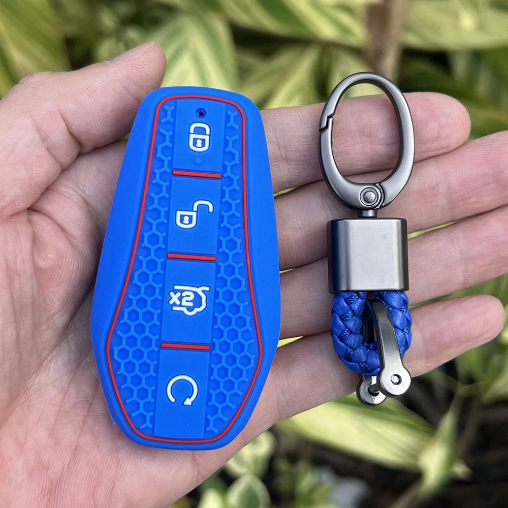 Key Case Cover for BYD Song Plus Atto 3 Han EV Tang DM Qin Seal Dolphin Silicone Remote Fob Holder Keychain Car Accessories