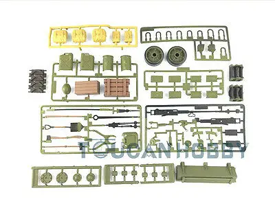 1/16インチの長さのShotmanm4a3 rcタンクアクセサリー、プラスチック部品、装飾バッグ、モデルth00448、3898