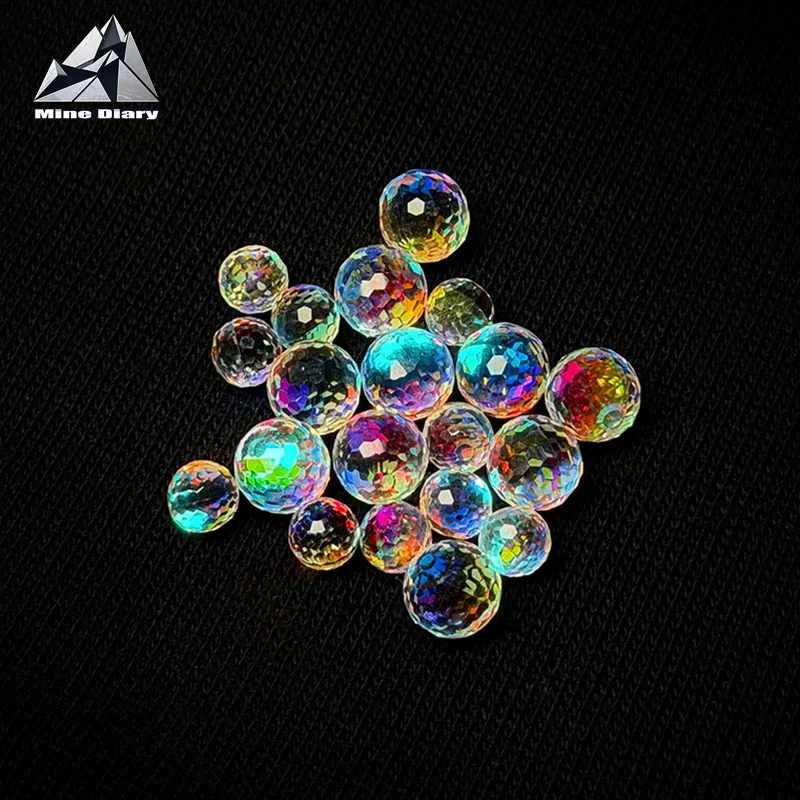 Gyroscope Rainbow Beads EDC Accessories High Refractive Index Beads Fidget Spinner Beads Stress Reducing Toy Fidget Toys Parts