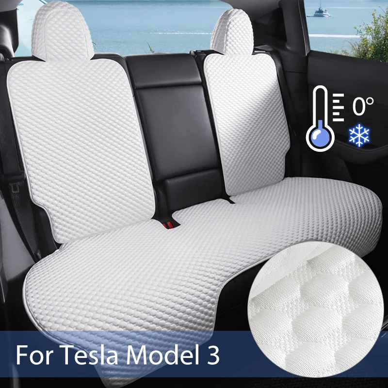 

Breathable Custom Tesla Model 3 Seat Cover Ice Silk Seat Cushion Sweat Absorption Auto Seat Protector Anti-dirty Tesla Accessory