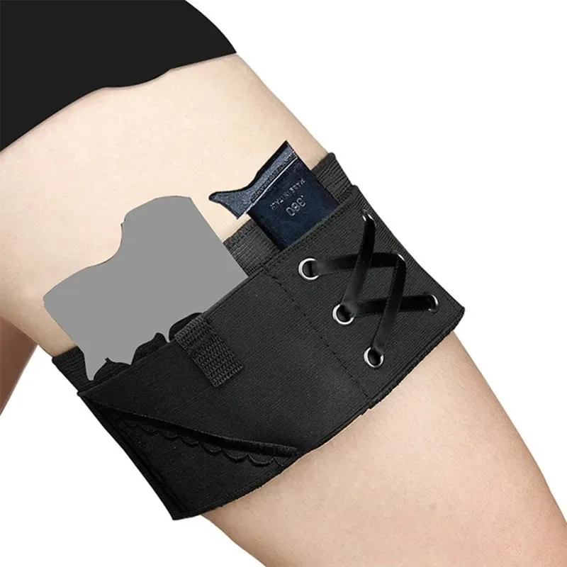 Outdoor Women's Sexy Leg Cover Multi functional CS Invisible Cover Agent Embroidered Leg Cover